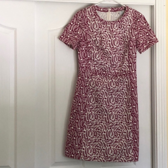 SOLD!!! Boden Floral Print Shift Dress Size 4R - Picture 4 of 6